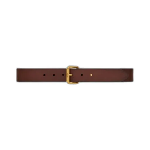 Saint Laurent Motorcycle Logo Engraved Belt