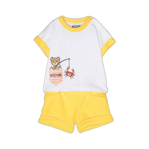 Logo-Print Cotton Shorts Set