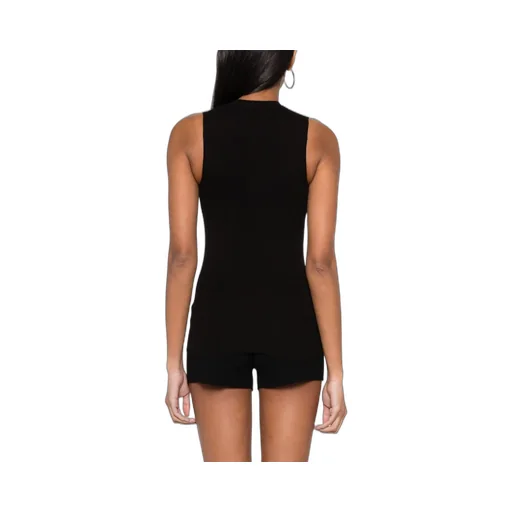 Fine-Ribbed Sleeveless Top