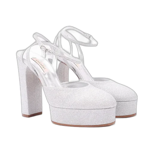 Casadei Betty Citylight Round-Toe Platform Pumps