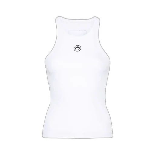 Marine Serre Crescent Moon Embroidered Sleeveless Tank Top