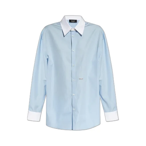 Dsquared2 Logo-Brooch Button-Up Shirt