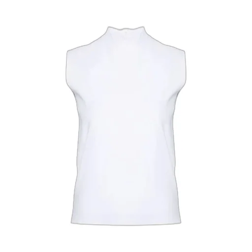 Fine-Knit Mock-Neck Top