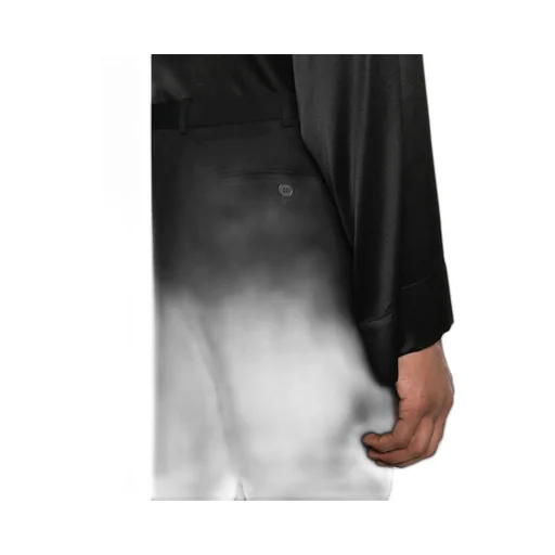Saint Laurent Grain De Poudre Straight Leg Pants