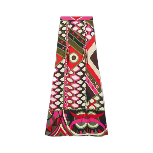 Vivara-Print Maxi Skirt