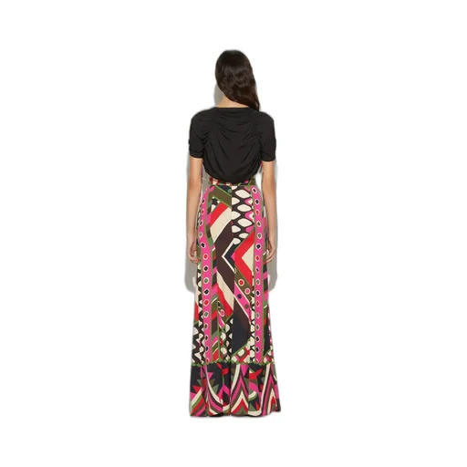 Vivara-Print Maxi Skirt