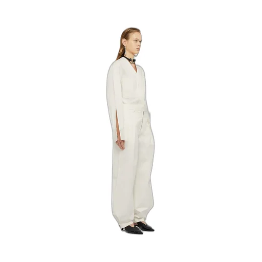 Jil Sander Wide Leg Pleated Pants