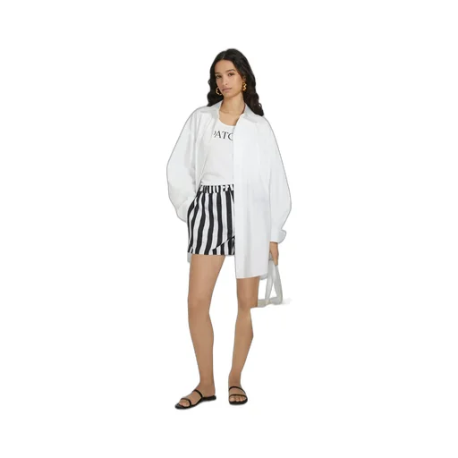 Patou Riviera Striped Bermuda Shorts
