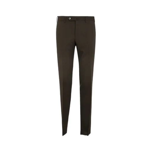 Mid-Rise Slim-Fit Trousers