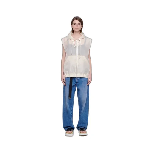 Plan C Hooded Zipper Vest