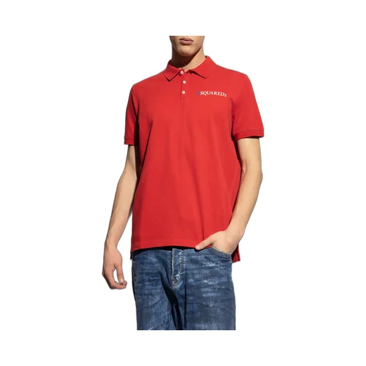 Dsquared2 Logo-Printed Short-Sleeved Polo Shirt