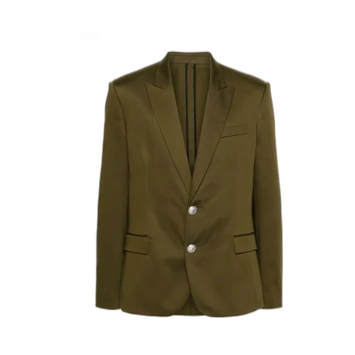 Cotton Single-Breasted Blazer