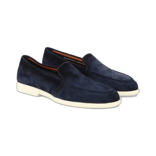 Santoni Malibu Almond Toe Loafers