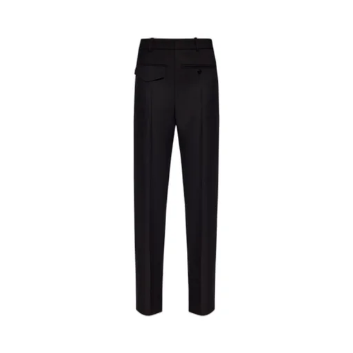 Victoria Beckham High Waist Twill Tapered Trousers