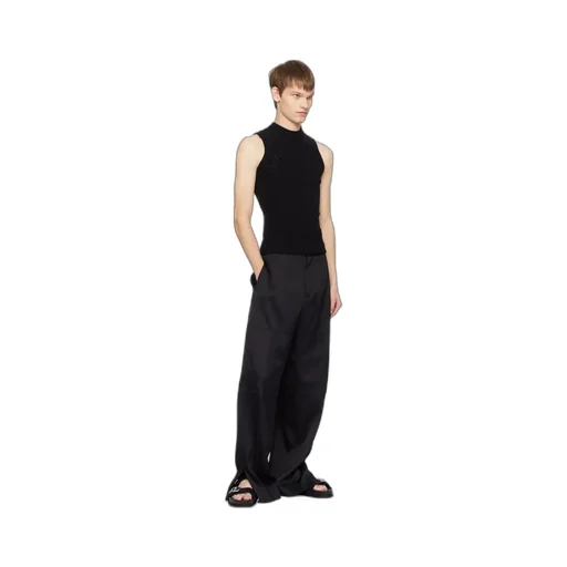 Elastic Knitted Round-Neck Vest