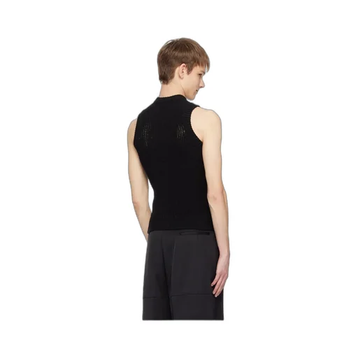 Elastic Knitted Round-Neck Vest