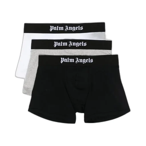 Palm Angels Elastic Logo Waist Pack Of Three Boxers