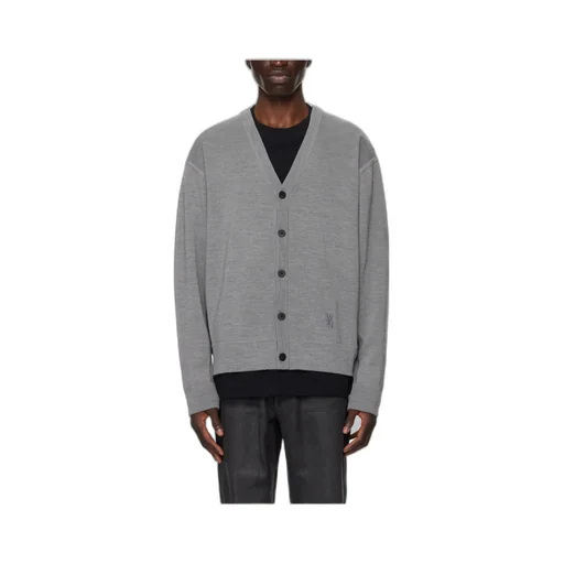 Y-Neck Knitted Cardigan