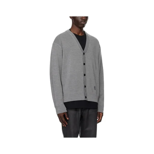 Y-Neck Knitted Cardigan