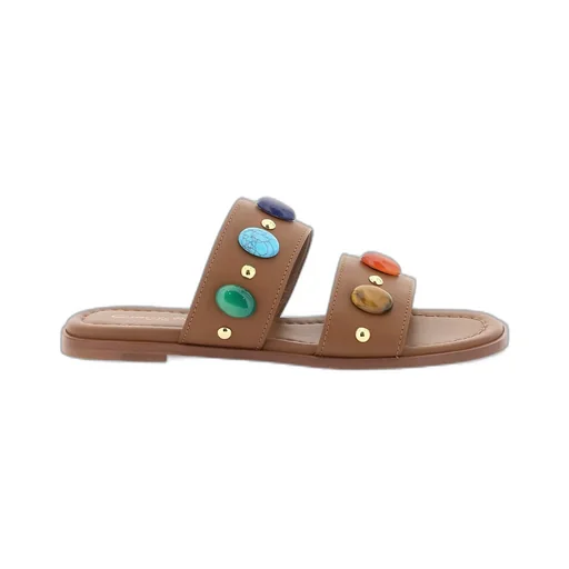 Gianvito Rossi Embellished Strap Flat Sandals