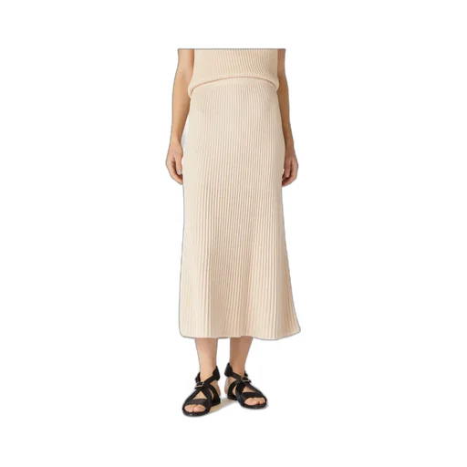 Loro Piana Ikeda Pleated Midi Skirt