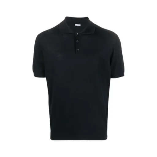 Densely Woven Short-Sleeved Polo Shirt