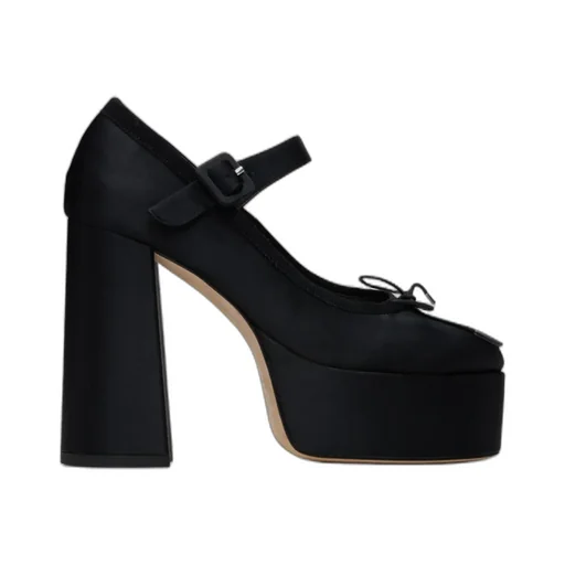 Heart Toe Platform Pumps