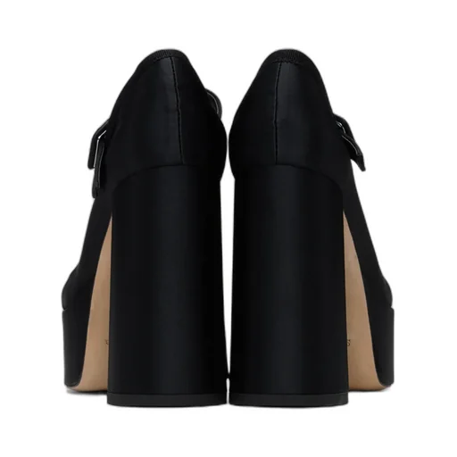 Heart Toe Platform Pumps