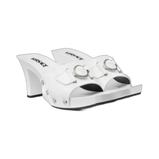 Versace Medusa Head Open-Toe Mules