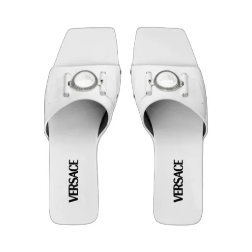 Versace Medusa Head Open-Toe Mules