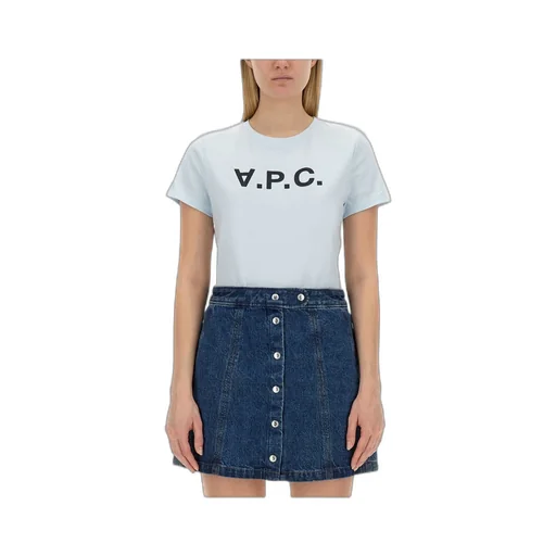 A.P.C. Logo Printed Crewneck T-Shirt