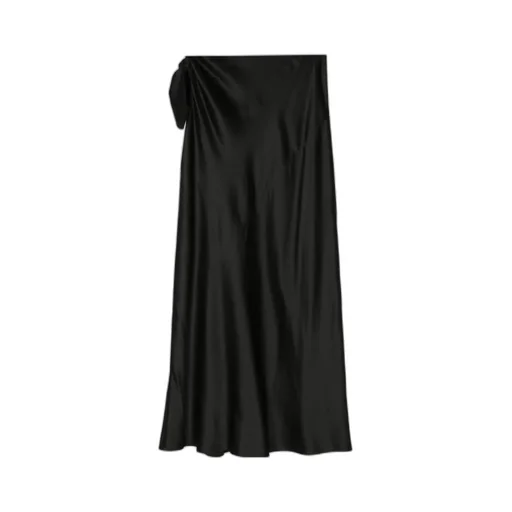 Saint Laurent Low-Waist Cut-Out Long Skirt