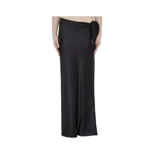 Saint Laurent Low-Waist Cut-Out Long Skirt