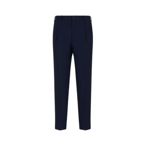 Textured Tapered Trousers