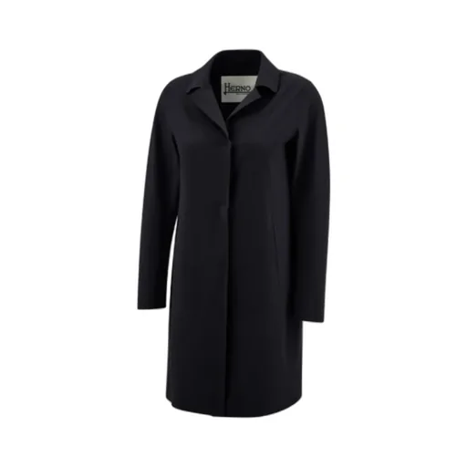 Herno Single-Breasted Long-Sleeved Coat
