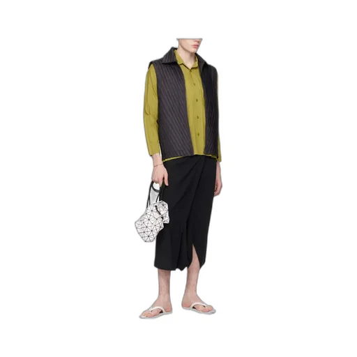 Bao Bao Issey Miyake Geometric-Panelled Drawstring Bucket Bag