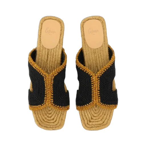 Castaer Pura Braided Strap Flat Sandals