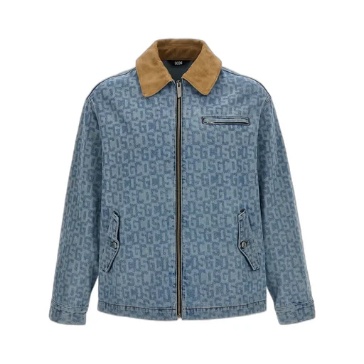 Gcds Monogram Denim Harrington Jacket