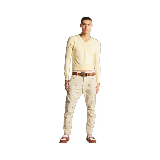 Dsquared2 Fruit Embroidered Chino Pants
