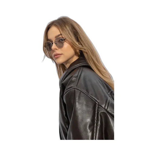 Logo-Engraved Round-Frame Sunglasses