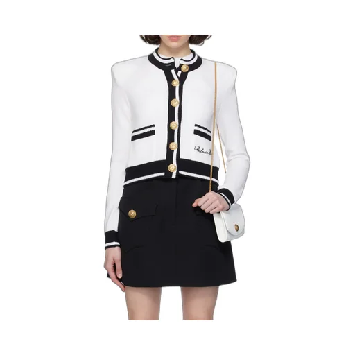 Long-Sleeved Knitted Cardigan