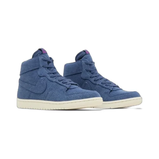 Denim High-Top Sneakers