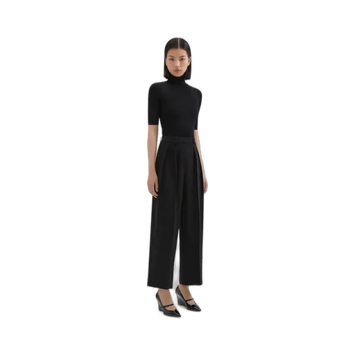 High Waist And Wide Legs Casual Trousers