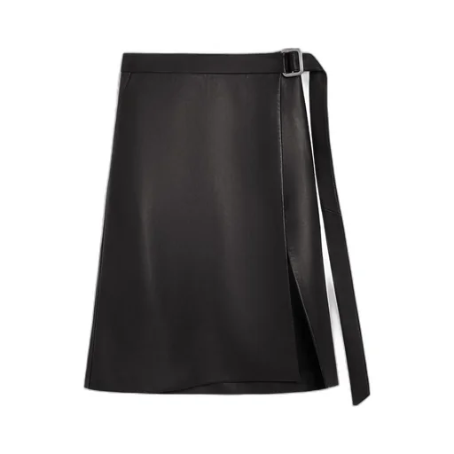 Buckle-Wrapped Skirt