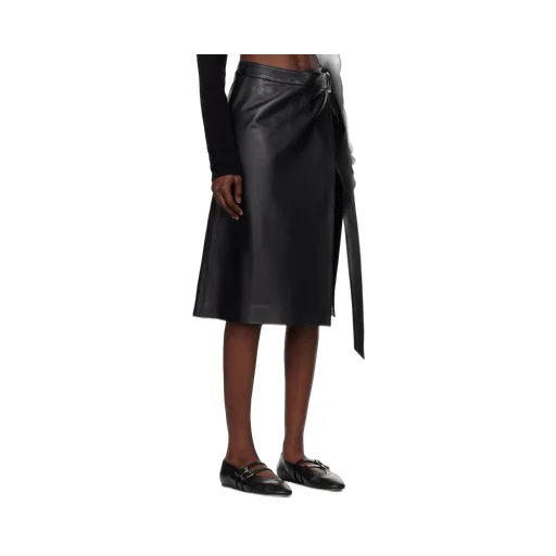 Buckle-Wrapped Skirt