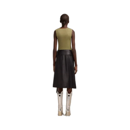 Buckle-Wrapped Skirt