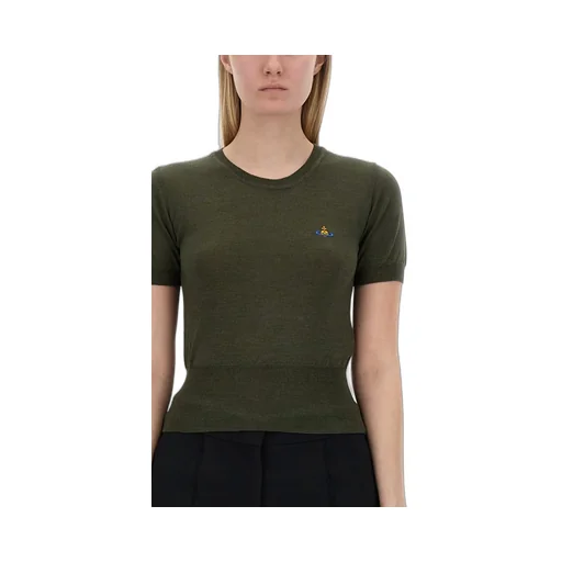 Vivienne Westwood Orb-Embroidered Knit Top