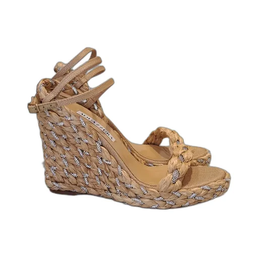 Aquazzura Embellished Wedges Sandals