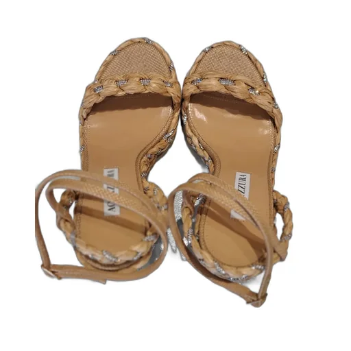 Aquazzura Embellished Wedges Sandals