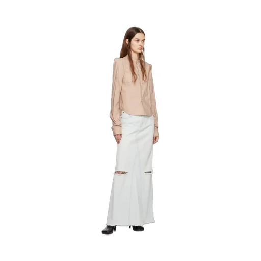 Cut-Out Cotton Shirt